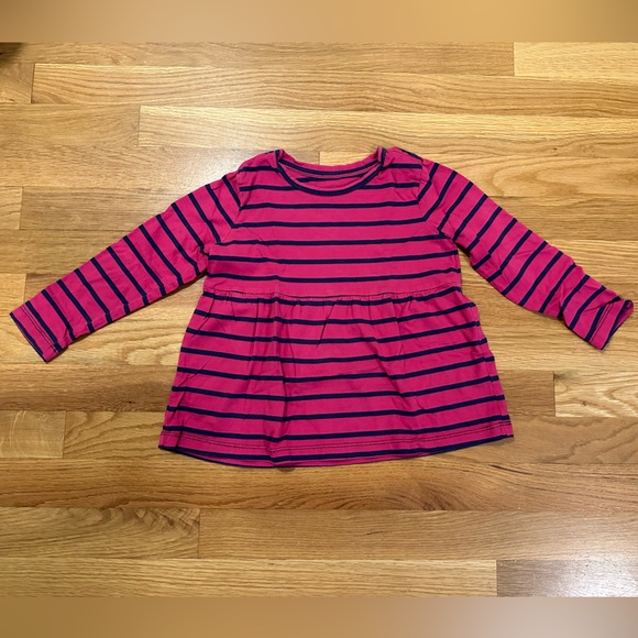 Two striped long sleeve Primary swing top! - Picture 2 of 6